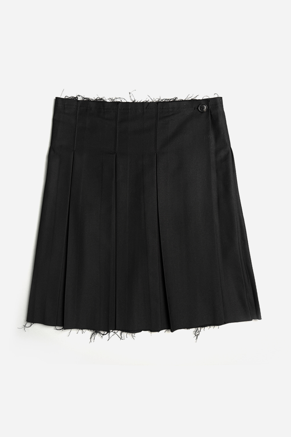 BUTTON PLEATED SKIRT