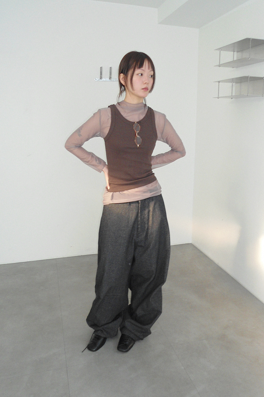 SHEER POLO TEE