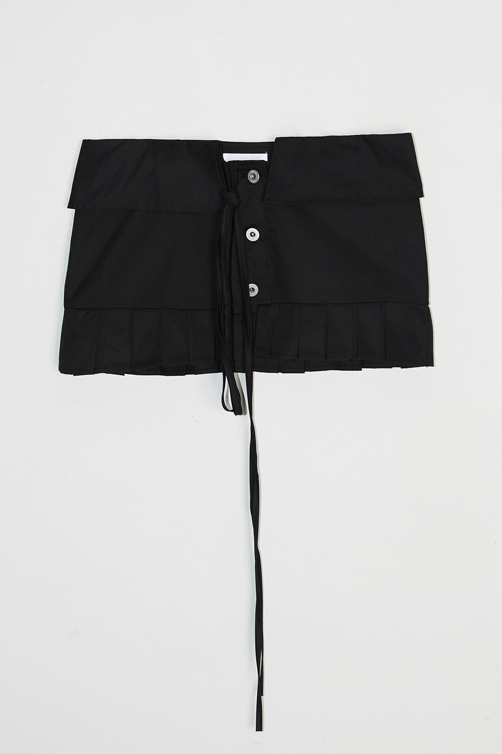 STRAP PLEATS SKIRT
