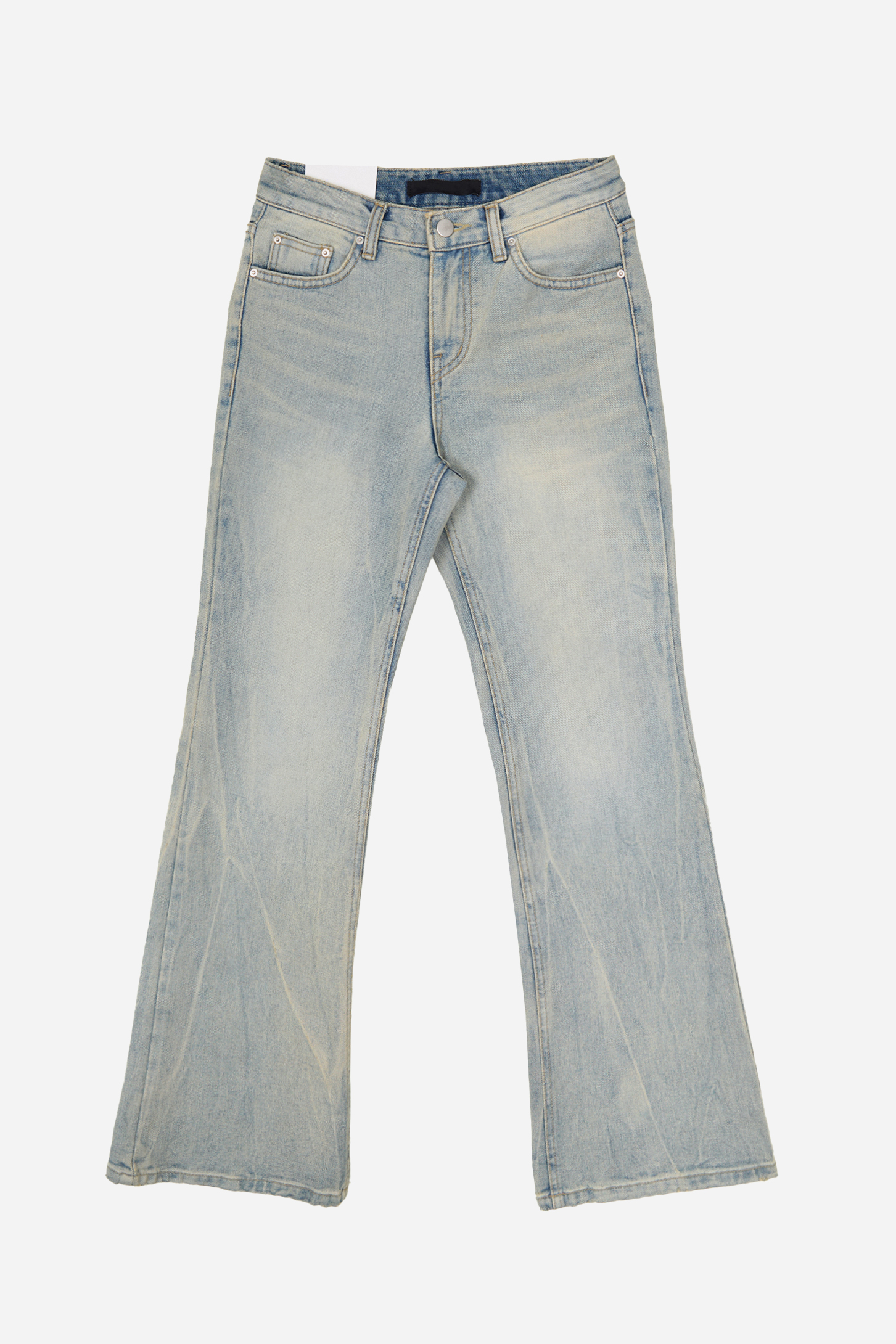 WASHED FLARE  JEANS