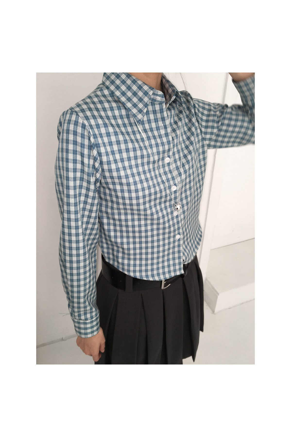 VIVID CROPPED CHECK SHIRT