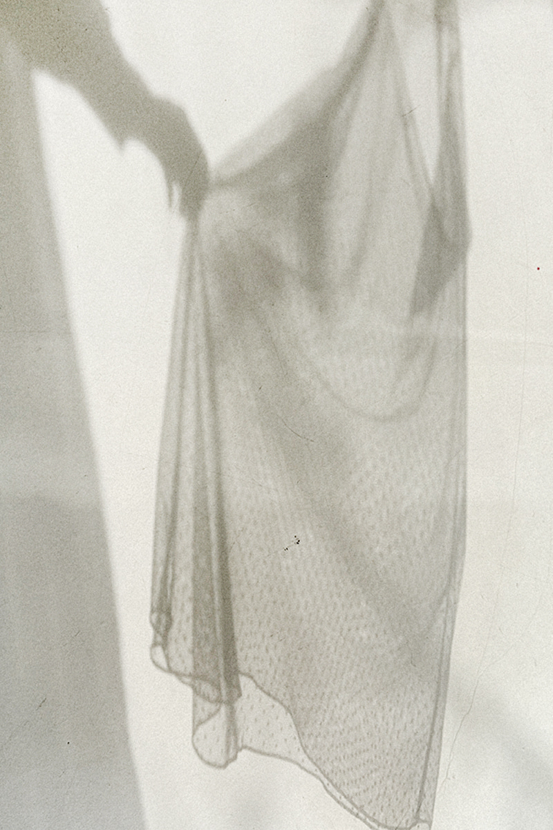 DOT SHEER LAYERED DRESS