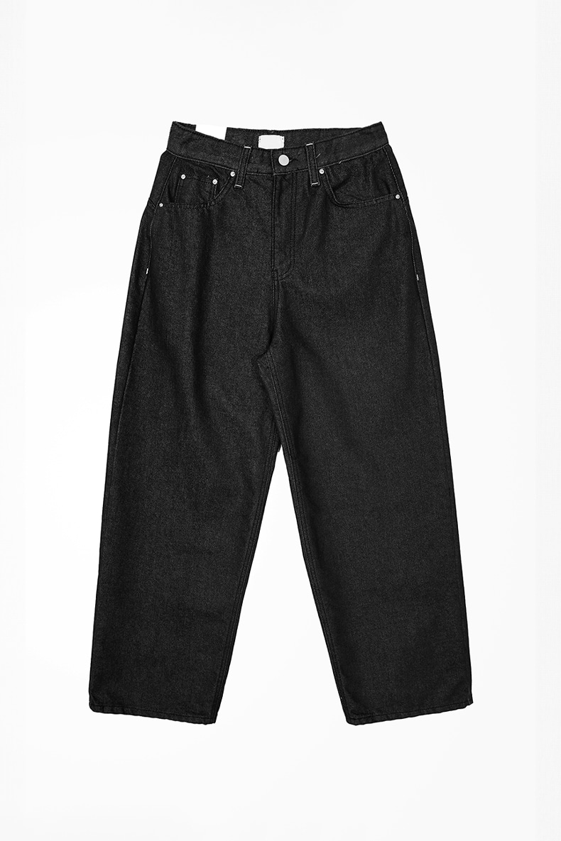 NON-FADE WIDE DENIM PANTS