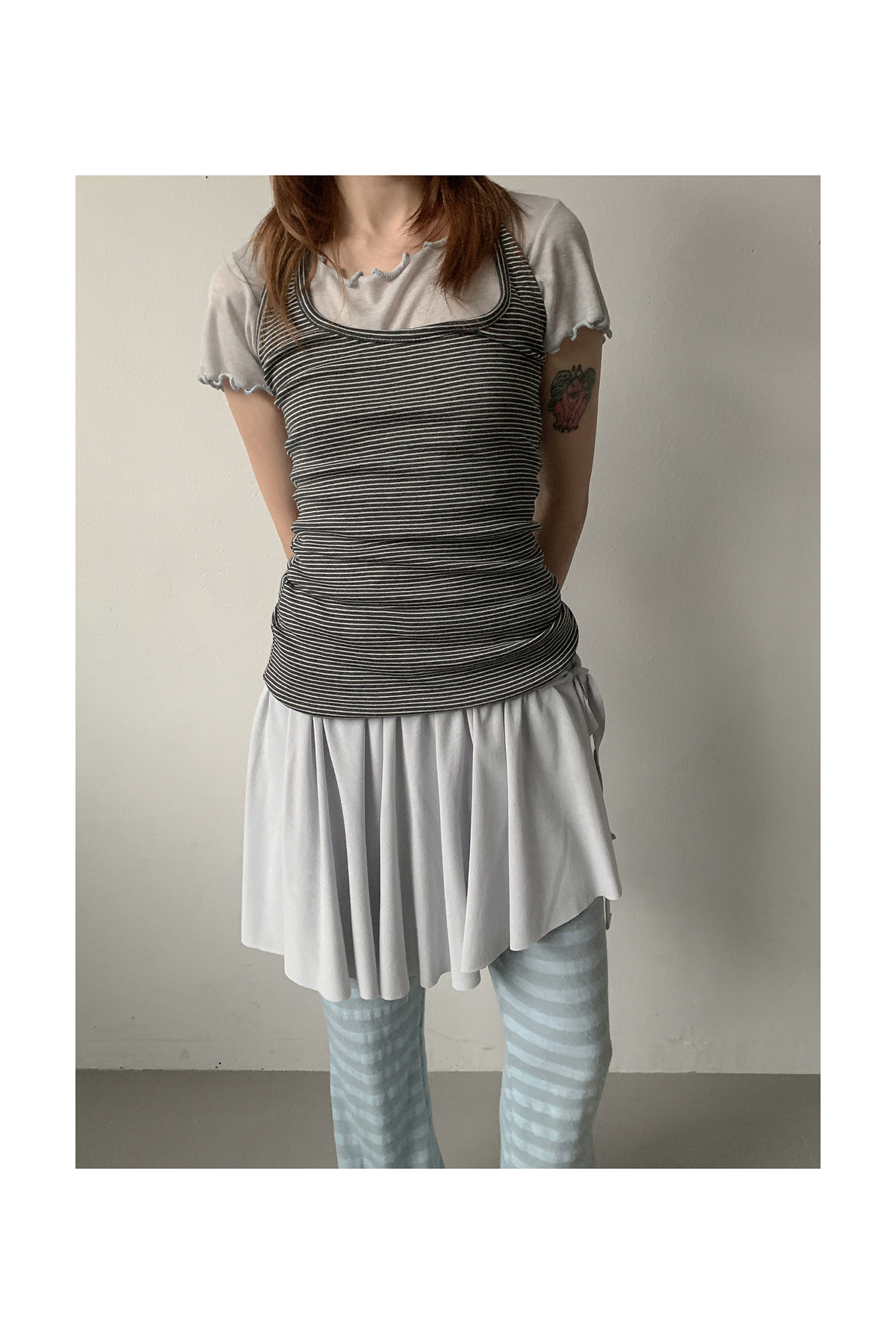 EARTHY STRIPE HALTER