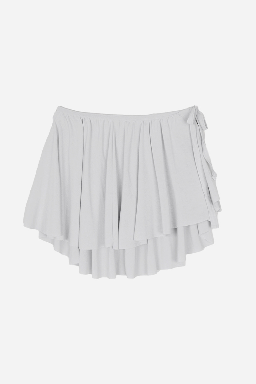 FLOWY RAYON WRAP SKIRT