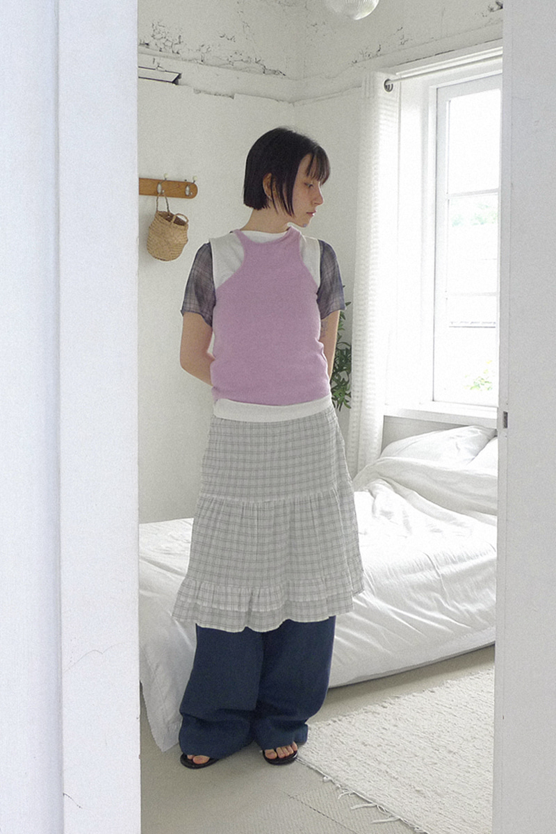 BOAT-NECK SPAN SLEEVELESS