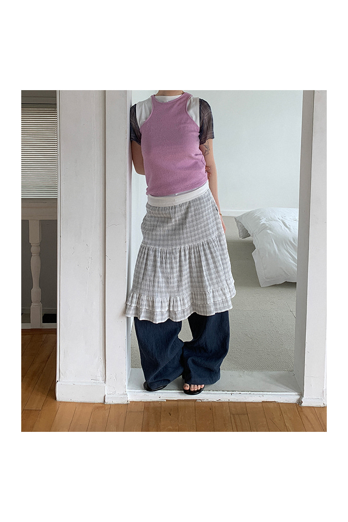 CANCAN CHECK SKIRT