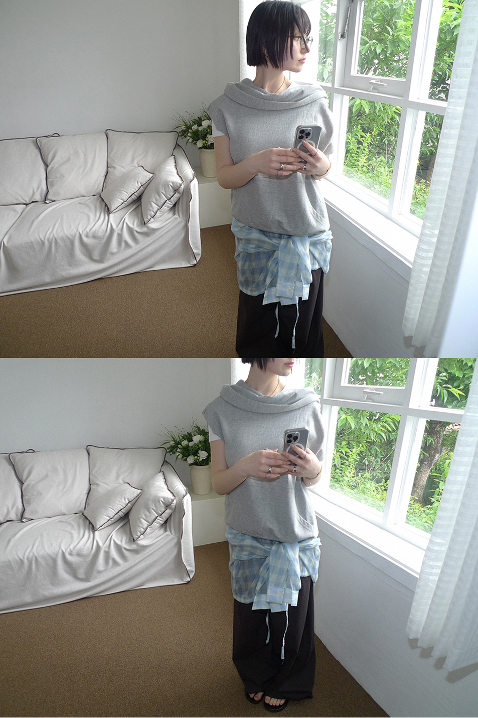 SUMMER FOLD OFF HOODIE