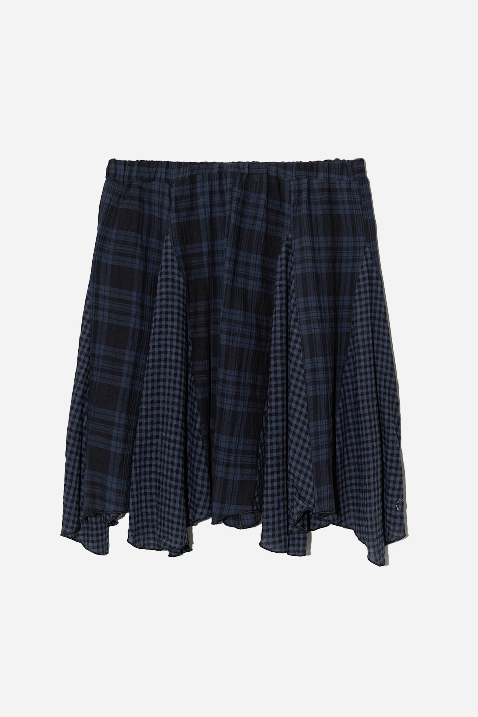 VINTAGE MIXED CHECK SKIRT