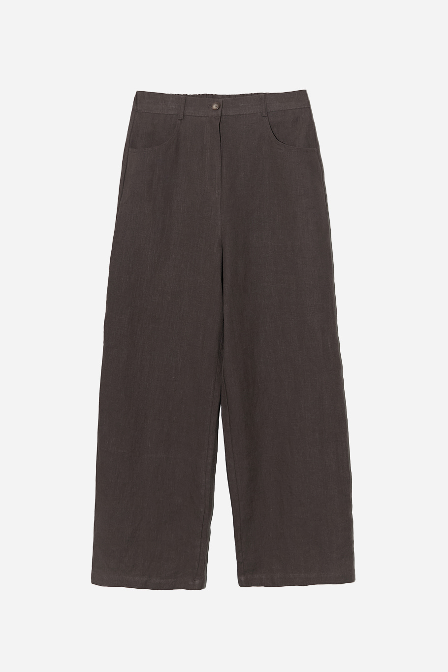 LINEN WIDE BANDING PANTS