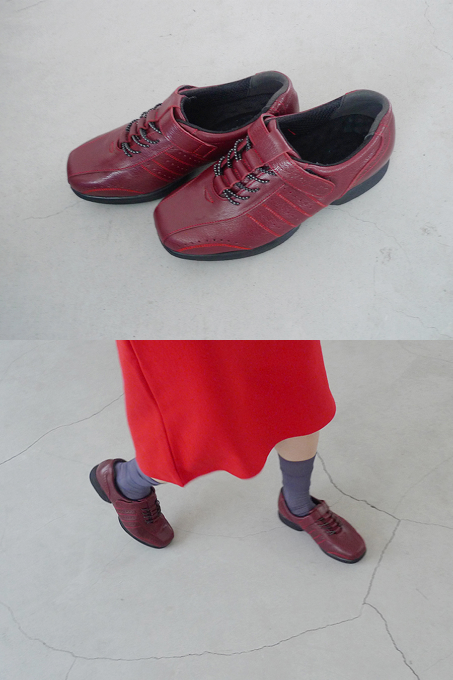 BEST**VELCRO LEATHER SNEAKERS