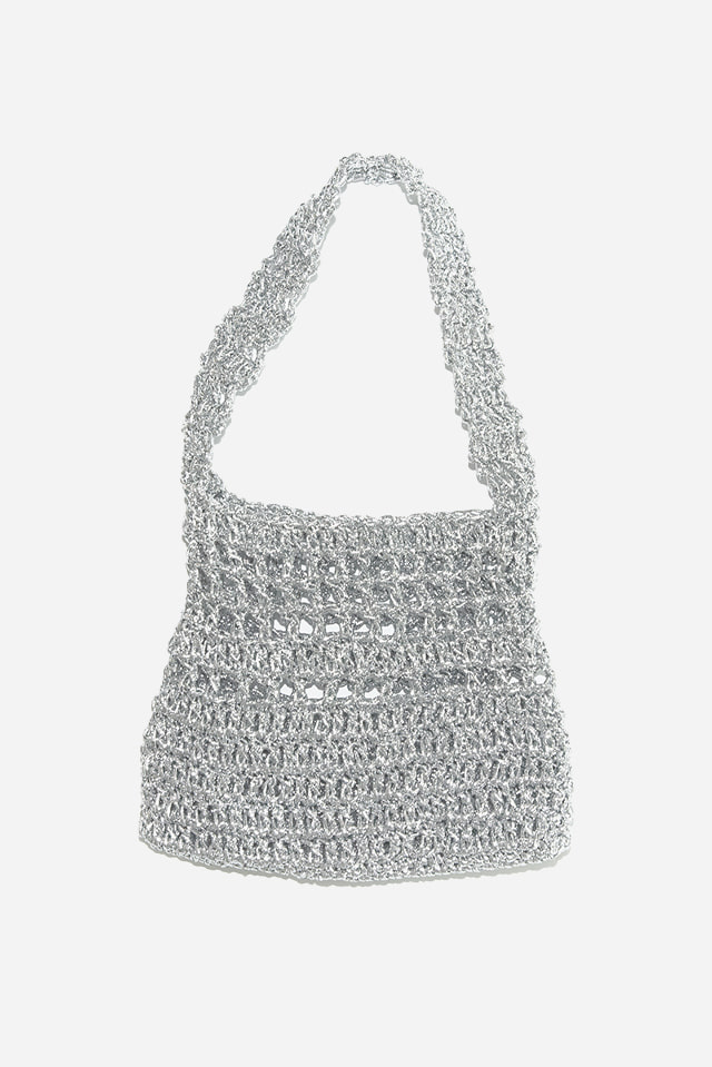 GLITTER KNIT BAG