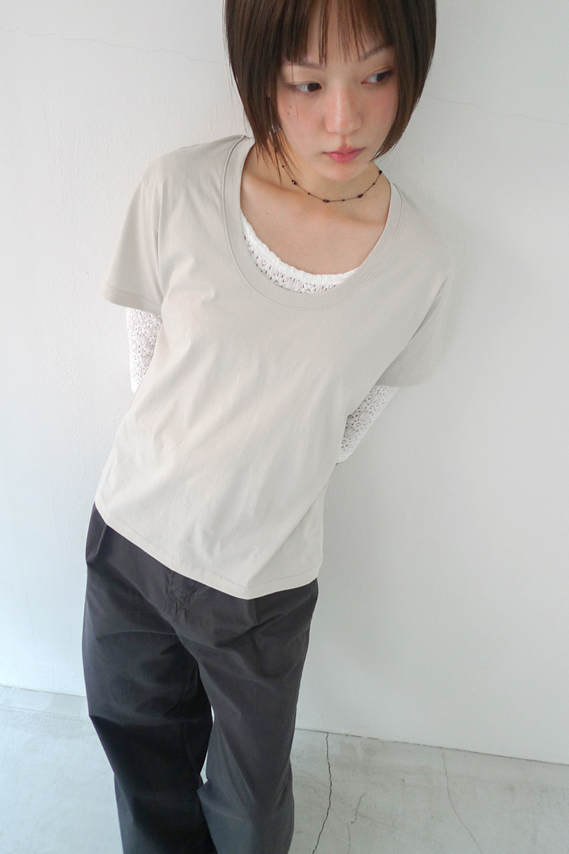 SILKAIR U-NECK TEE