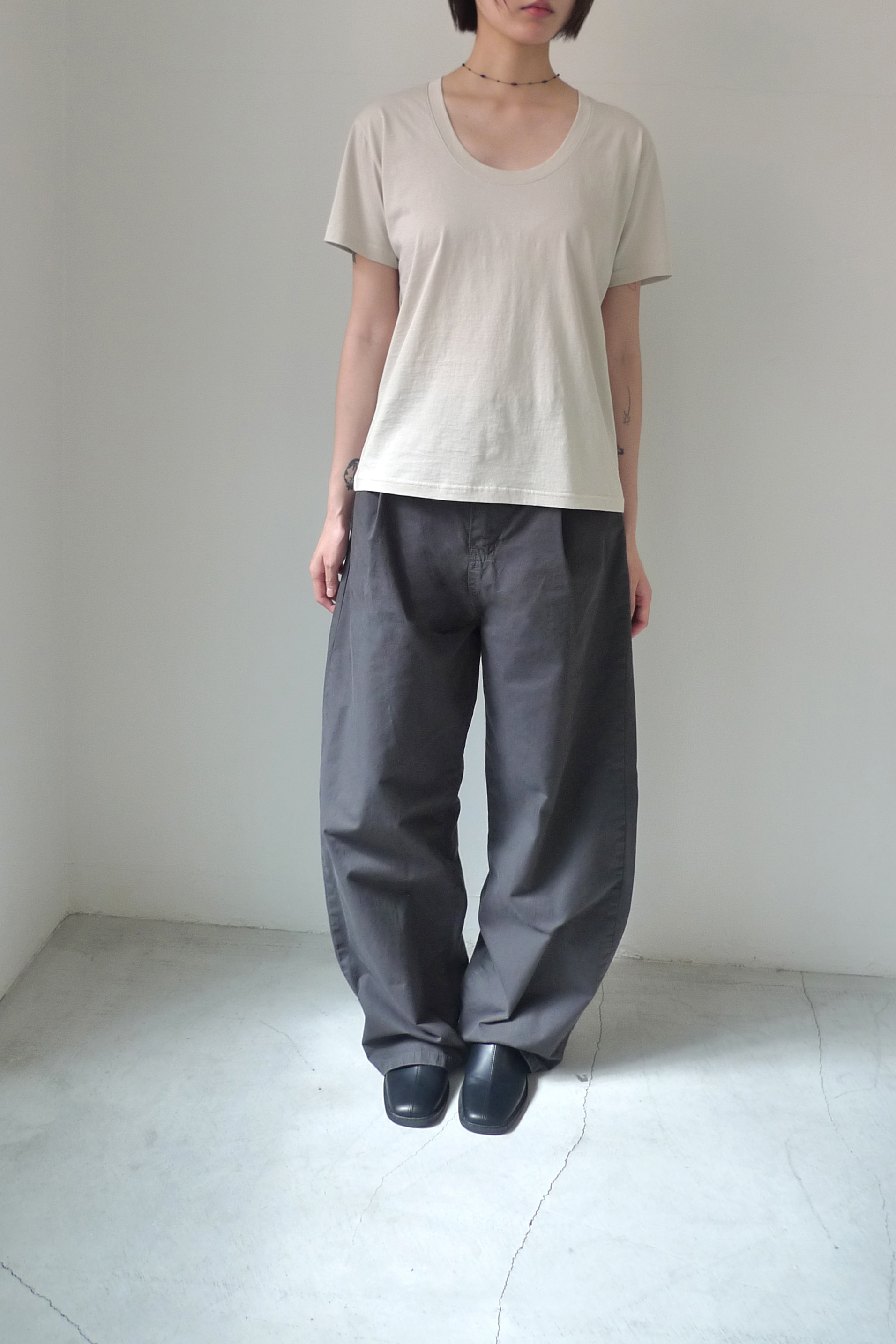 DRY COTTON WIDE PANTS