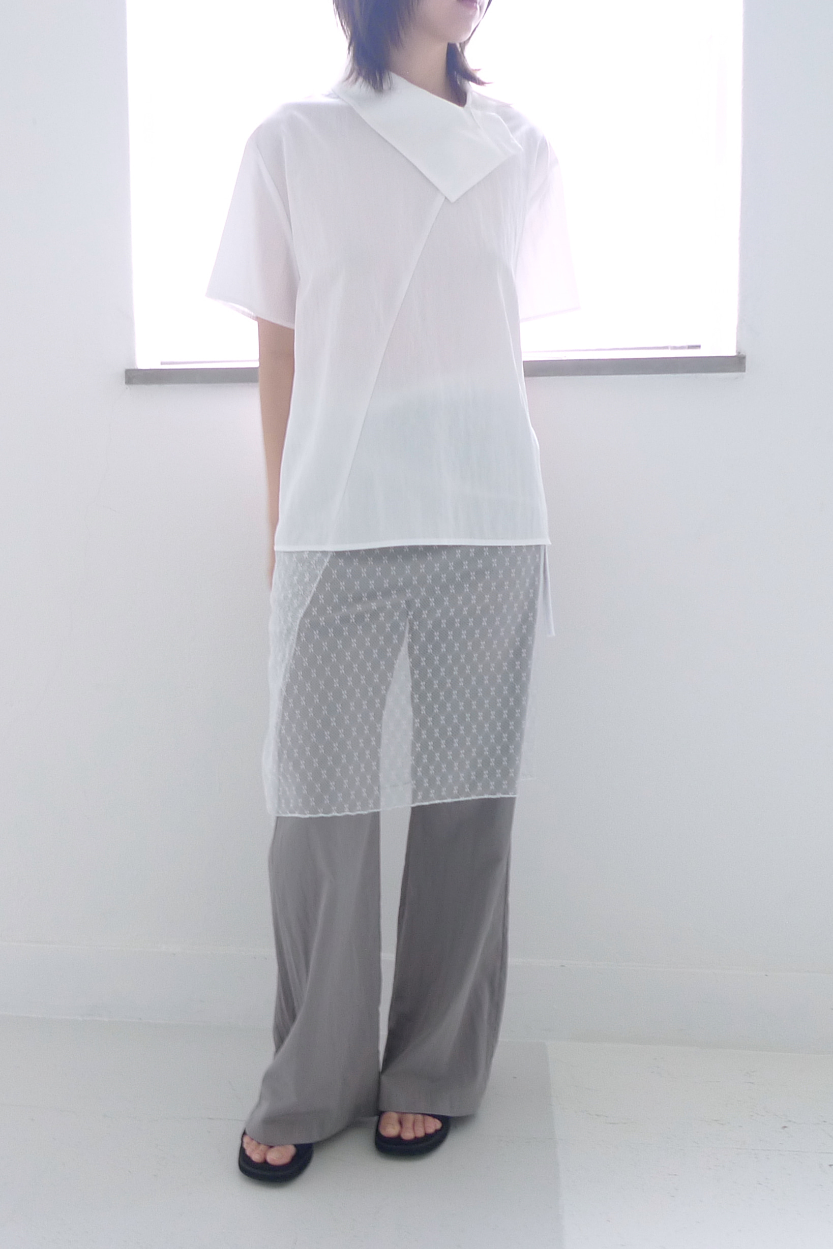 SEMI BOOTCUT NYLON PANTS