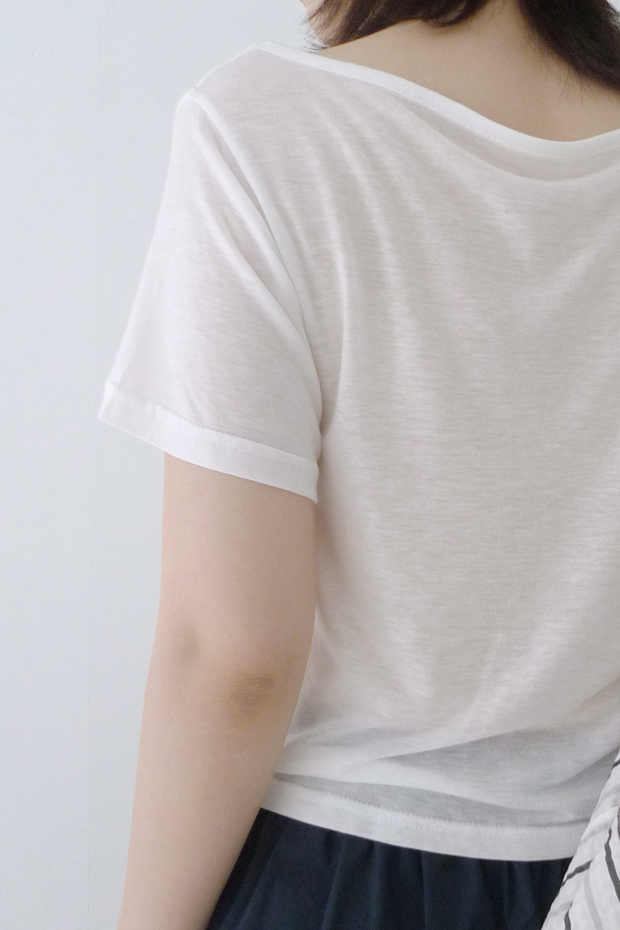 TENCEL BOAT-NECK TEE