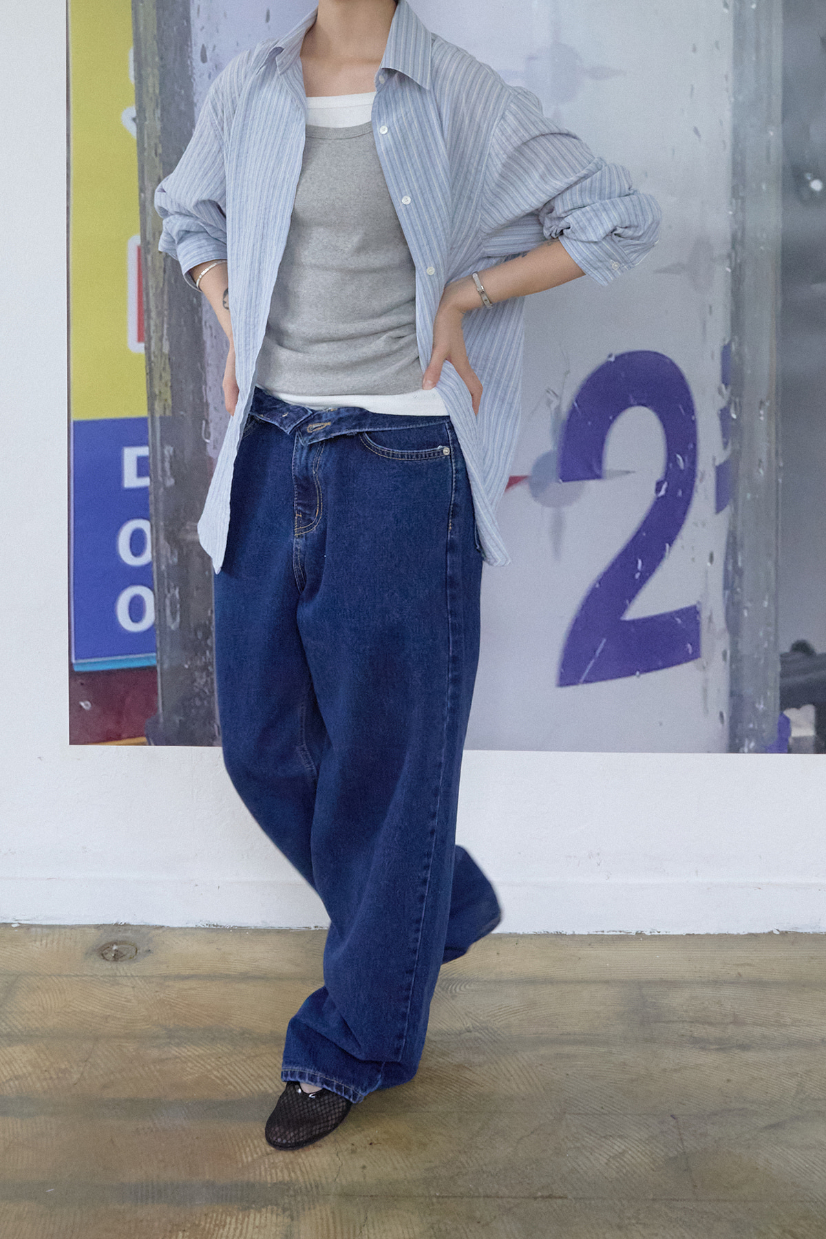 NEUTRAL WIDE DENIM