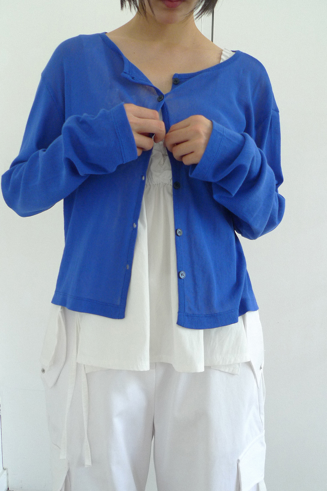 LONG SLEEVE MESH CARDIGAN