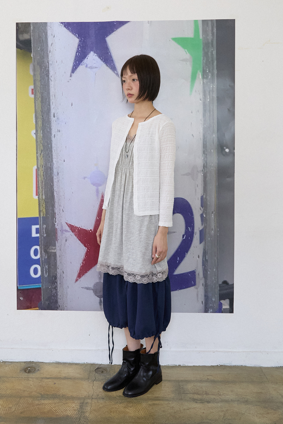 LACE QUARTER CARDIGAN