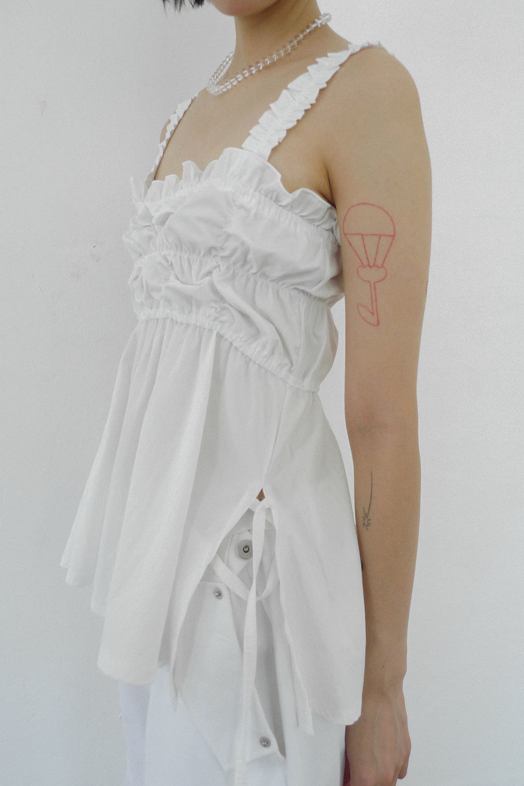 FRILL SMOCKING BLOUSE