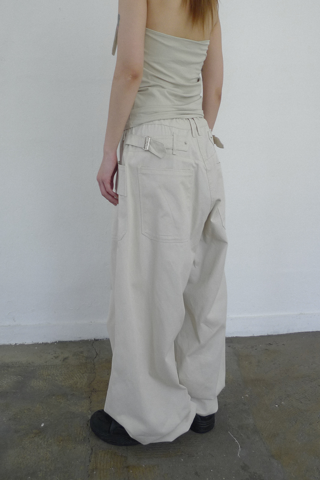(50%)BIG POCKET WIDE PANTS