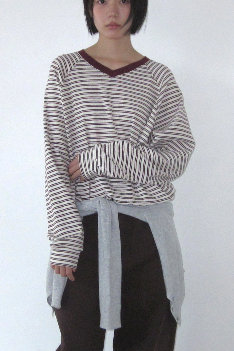 STRIPE V-NECK MTM