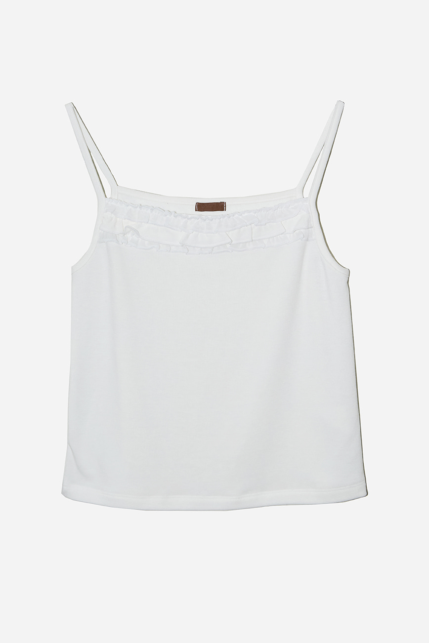 FLUFFY FRILL SLEEVELESS