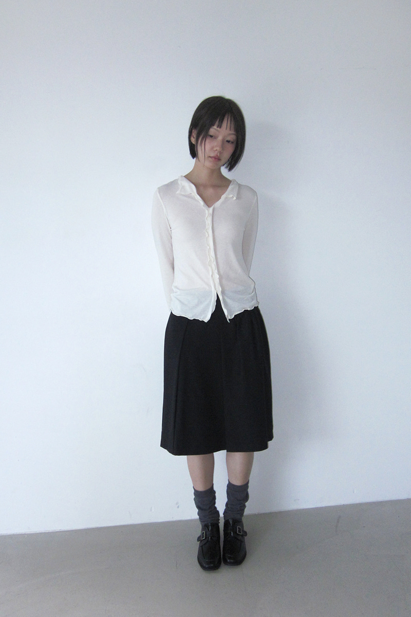 WAVE FRILL COLLAR TEE