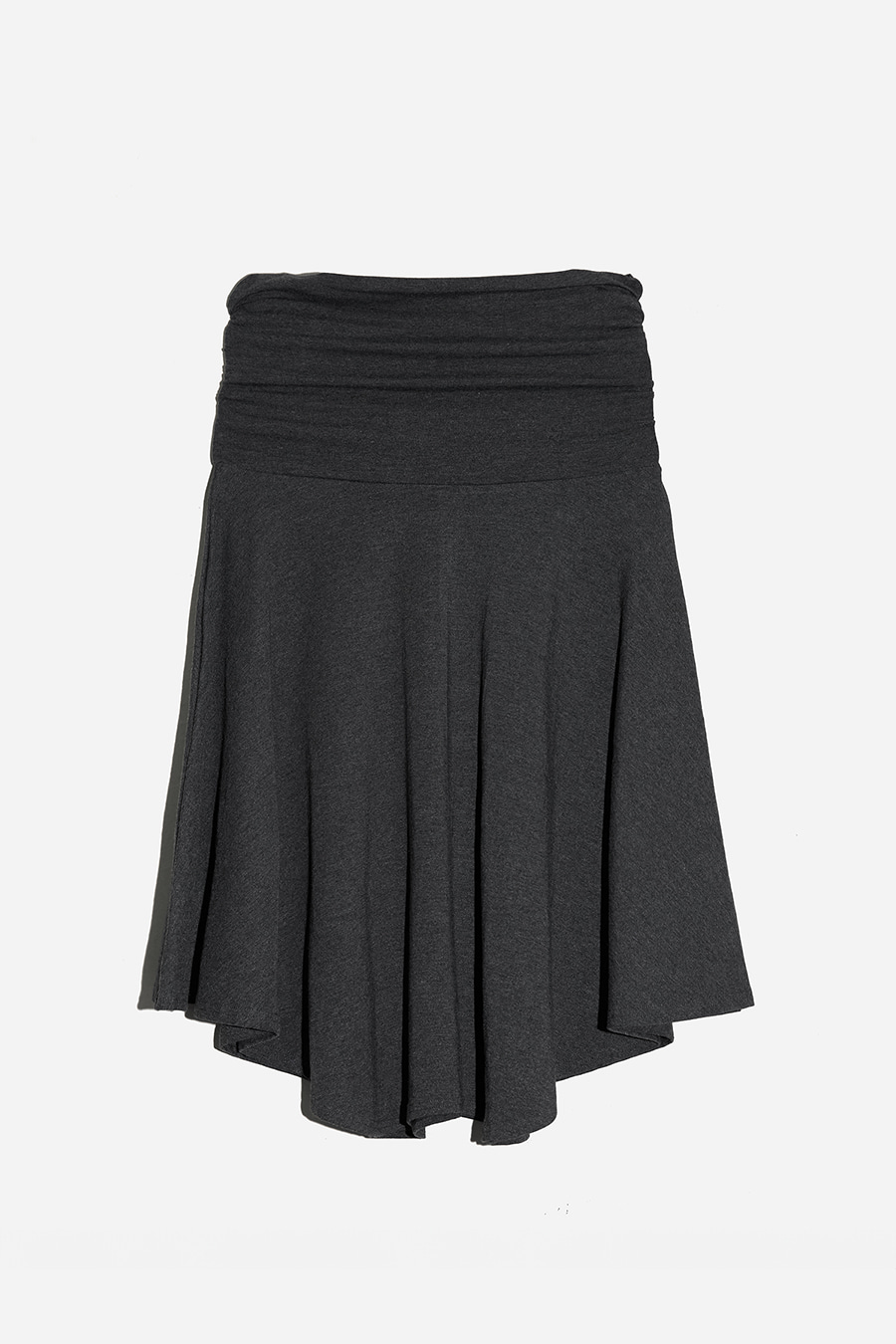 MIDI SHIRRING FULL SKIRT