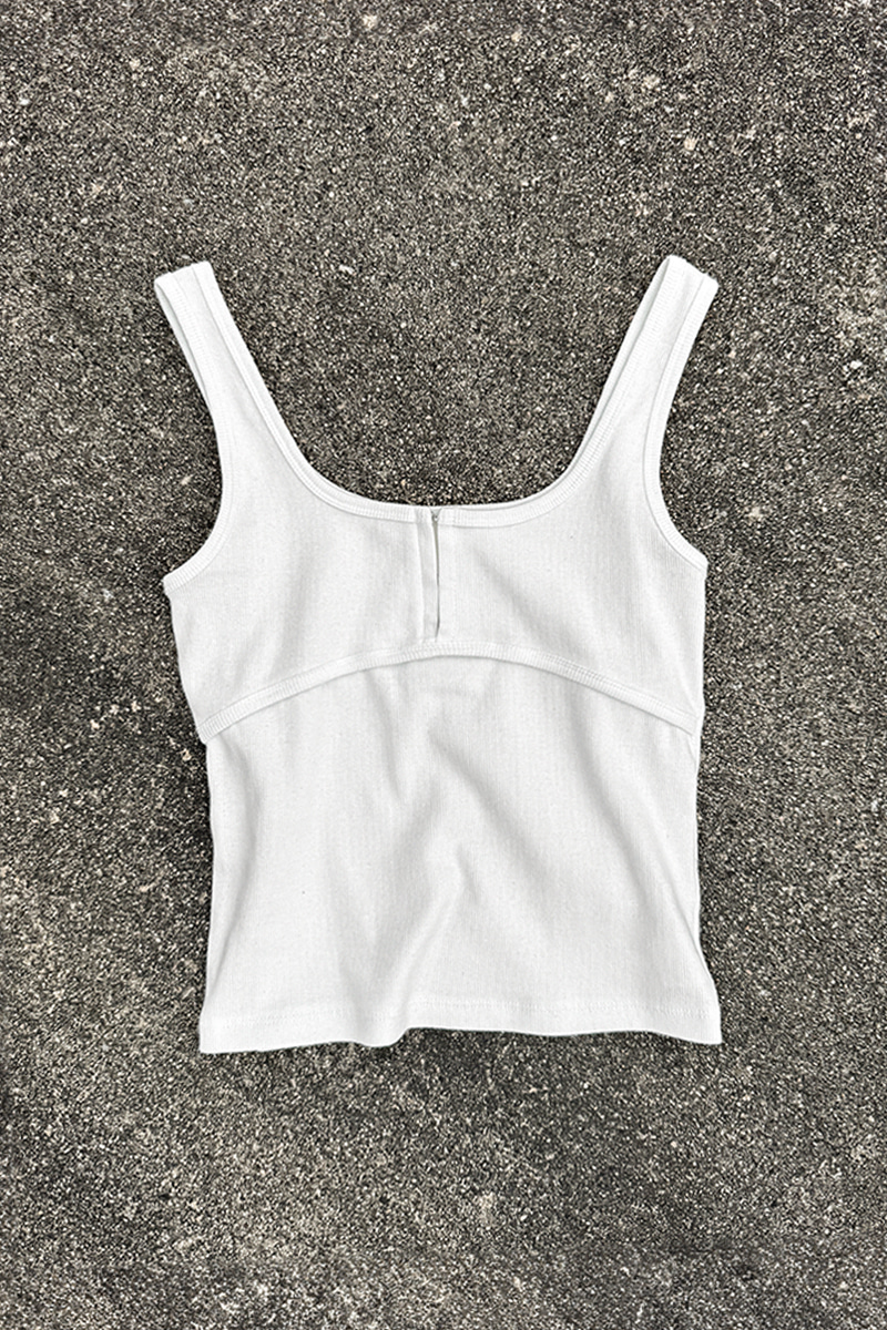 HOOK RIBBED SLEEVELESS