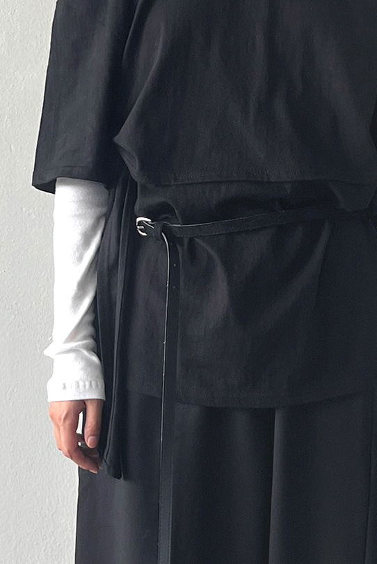 LONG SLIM SUEDE BELT