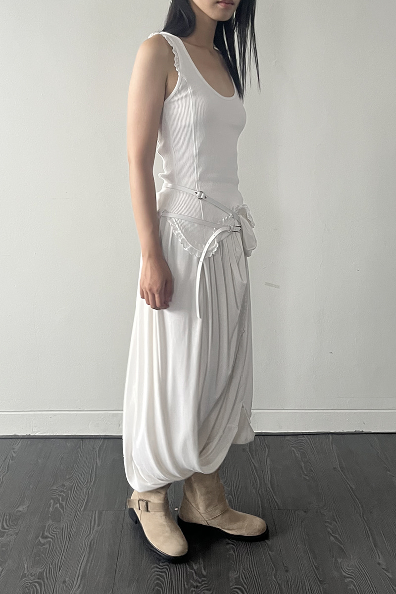 DRAPE LONG SKIRT