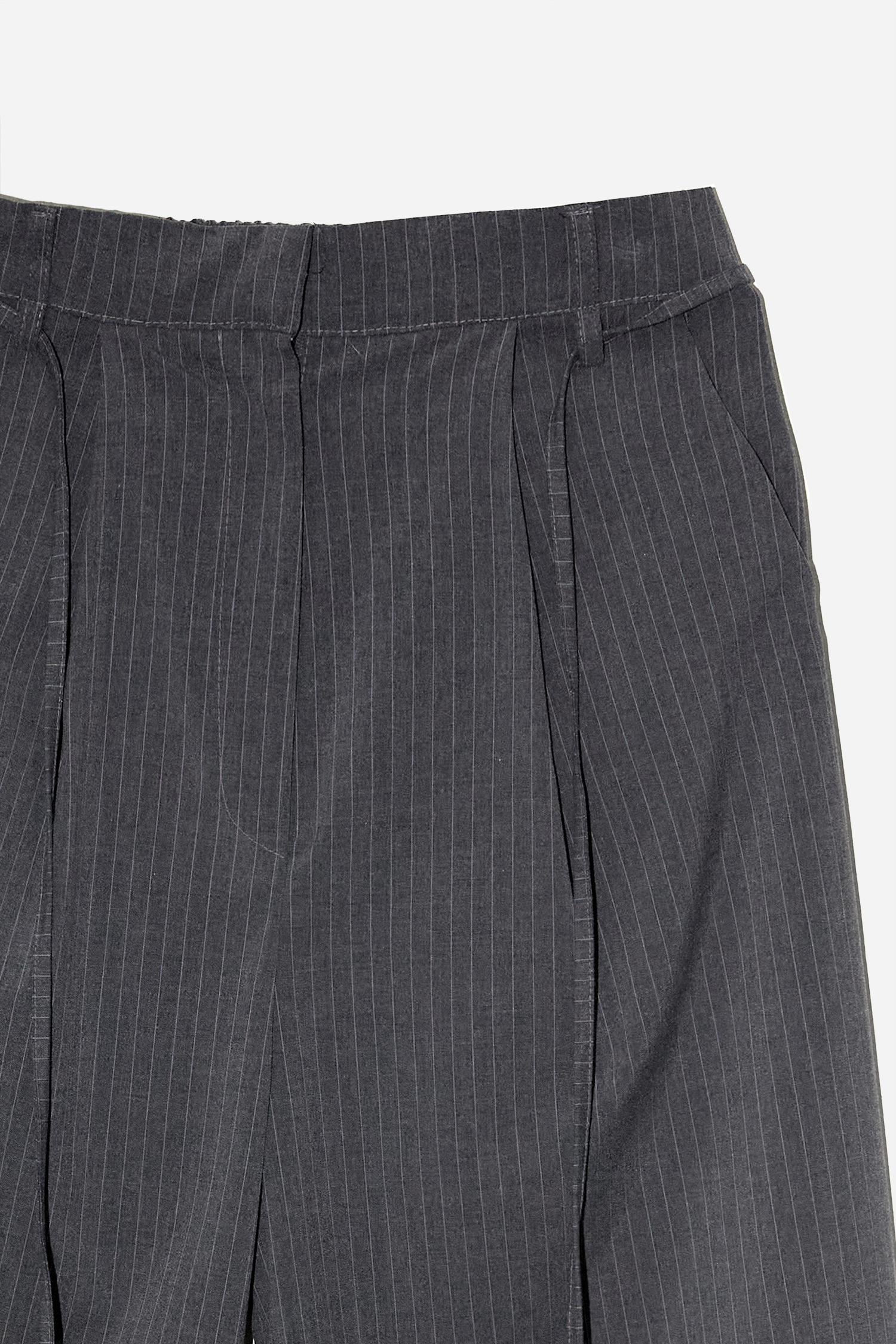 PINTUCK STRIPE STRAP SLACKS