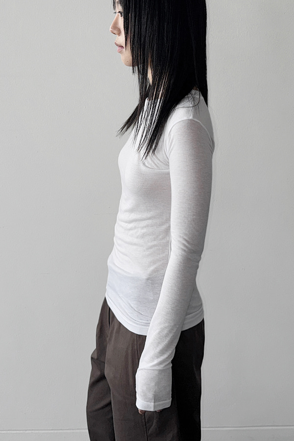 SHEER LONG SLEEVE TEE