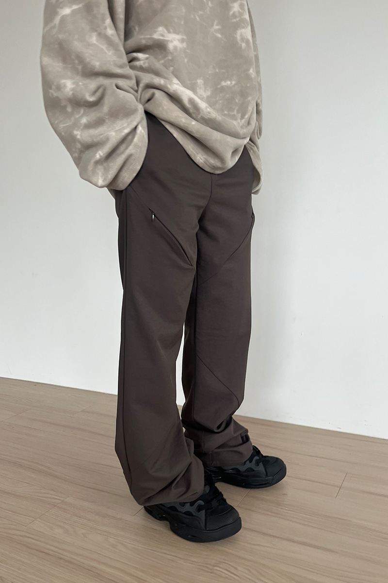 ZIPPER BOOTCUT PANTS