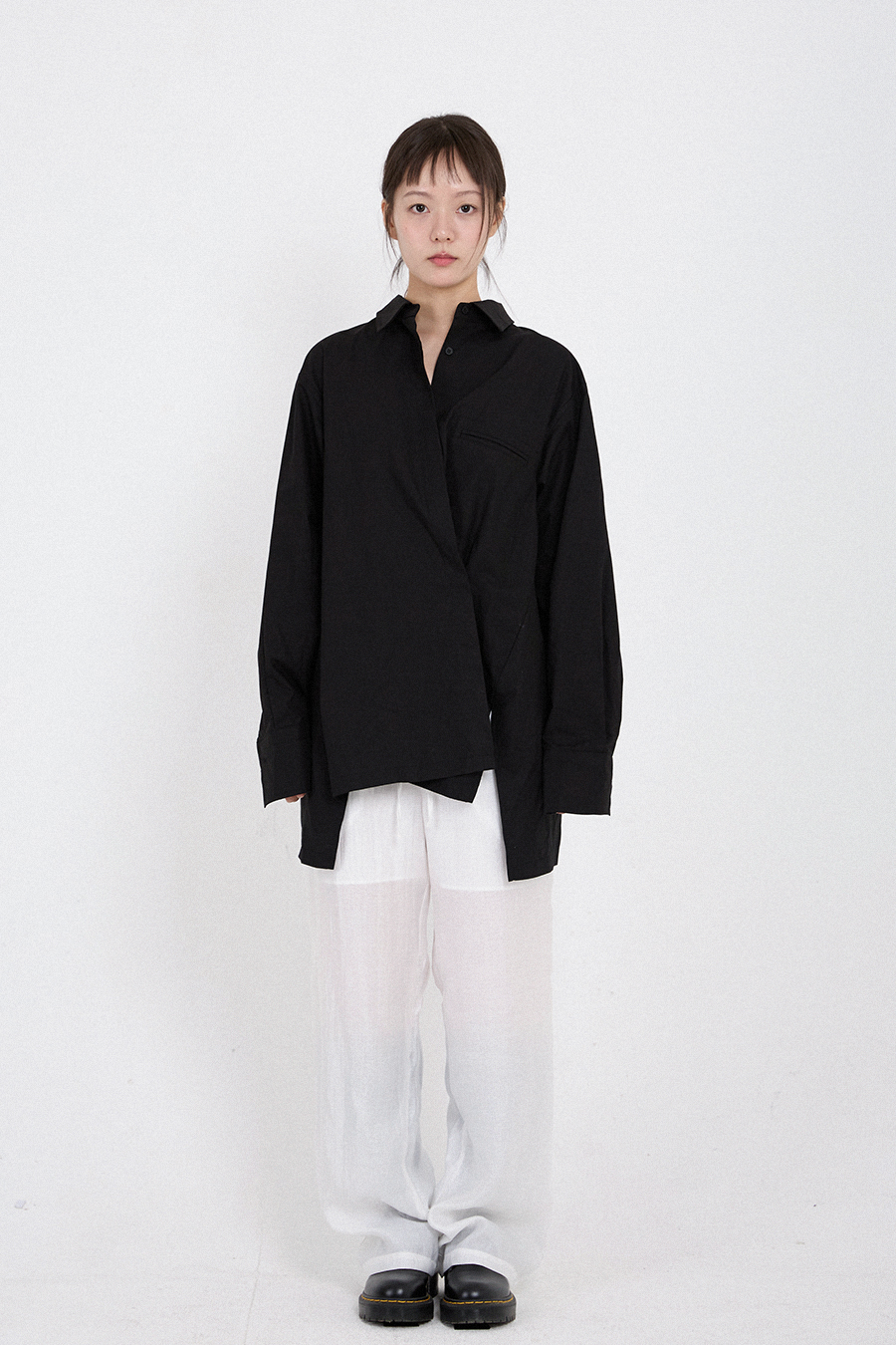 투웨이 루즈 셔츠 (BLACK)