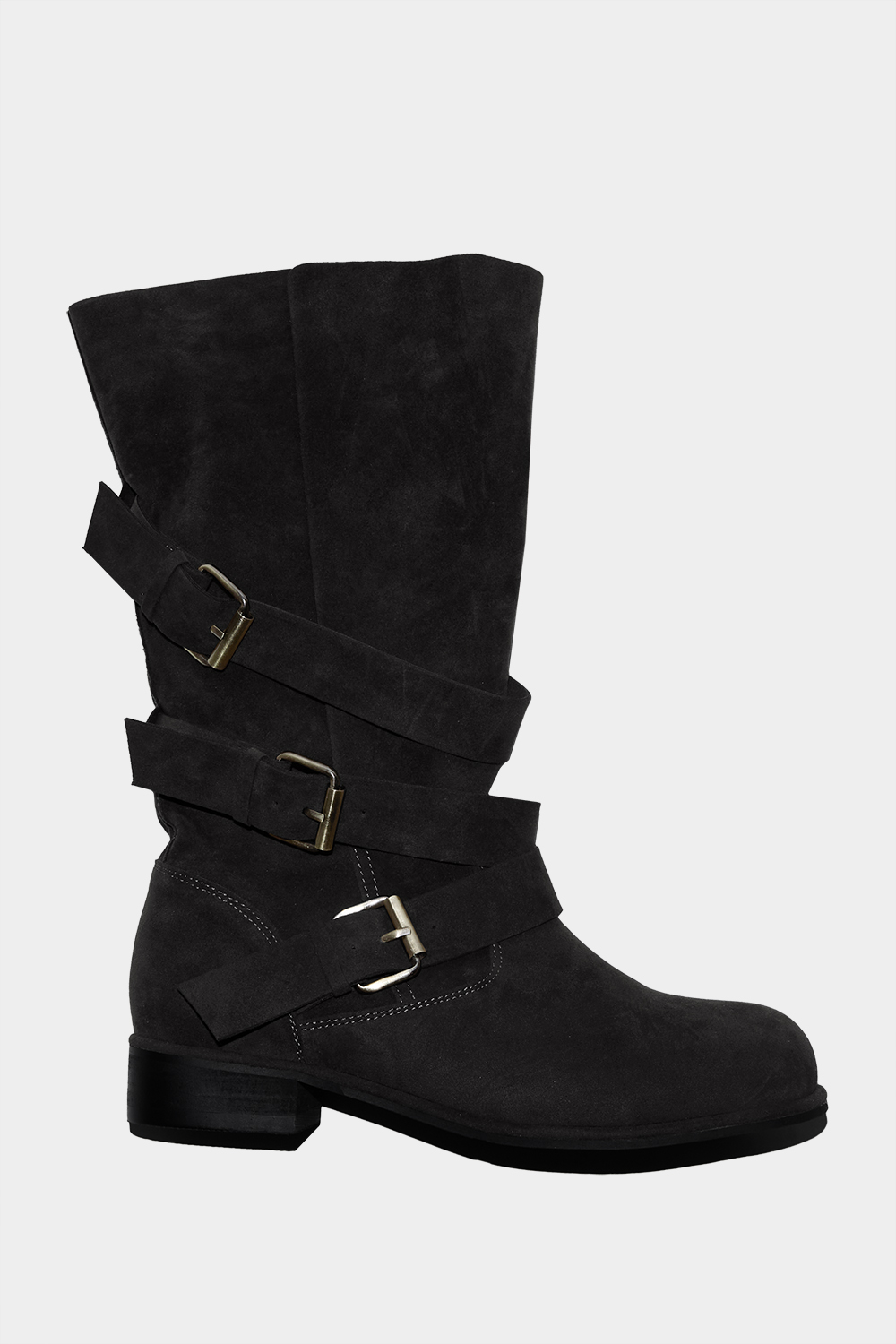SUEDE FOLDING BOOTS