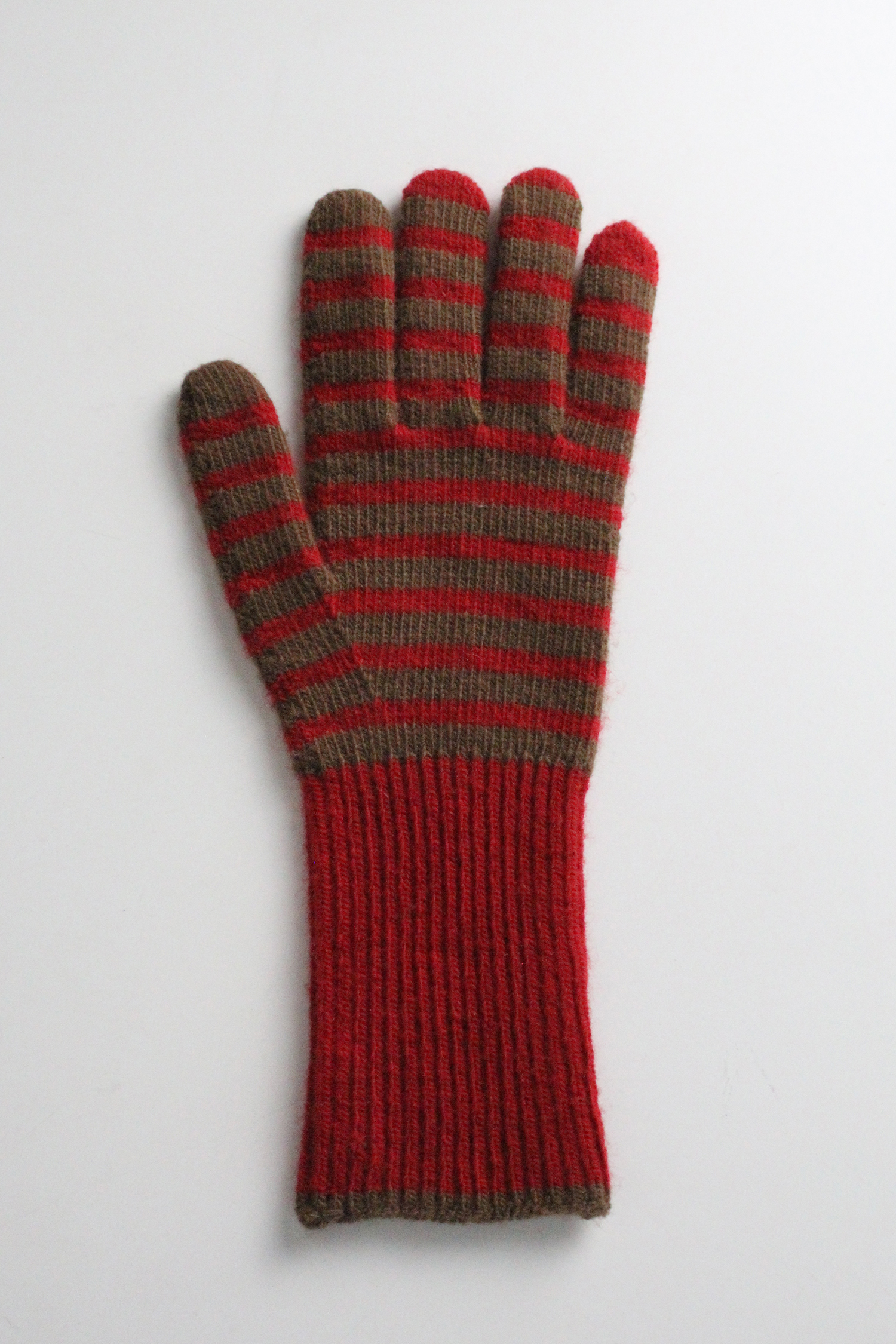 FINGERHOLE STRIPE GLOVES