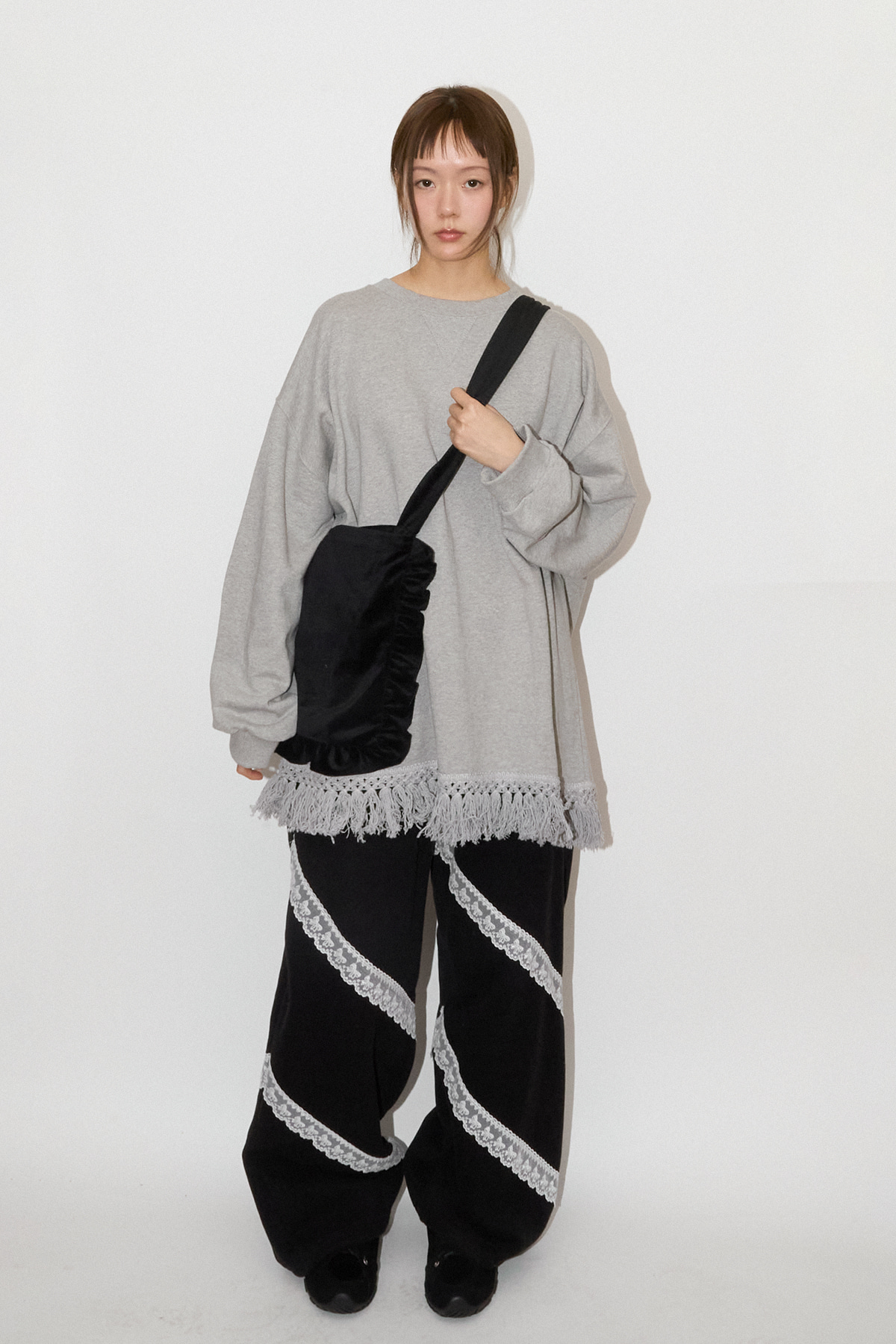 (기모) LACE SWEAT PANTS