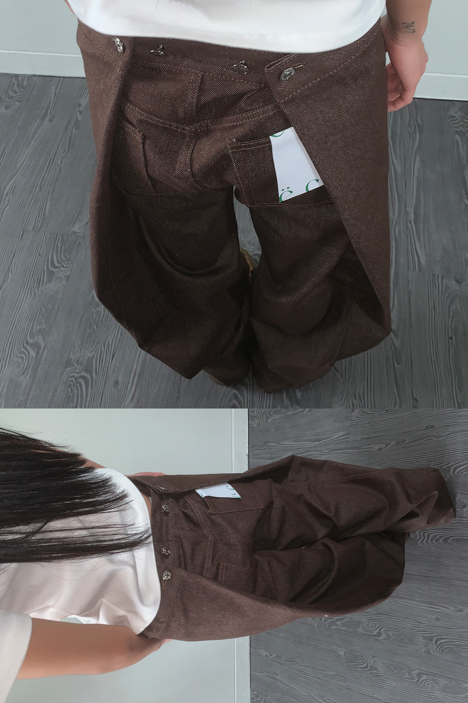 NON-FADE FLIP WIDE DENIM
