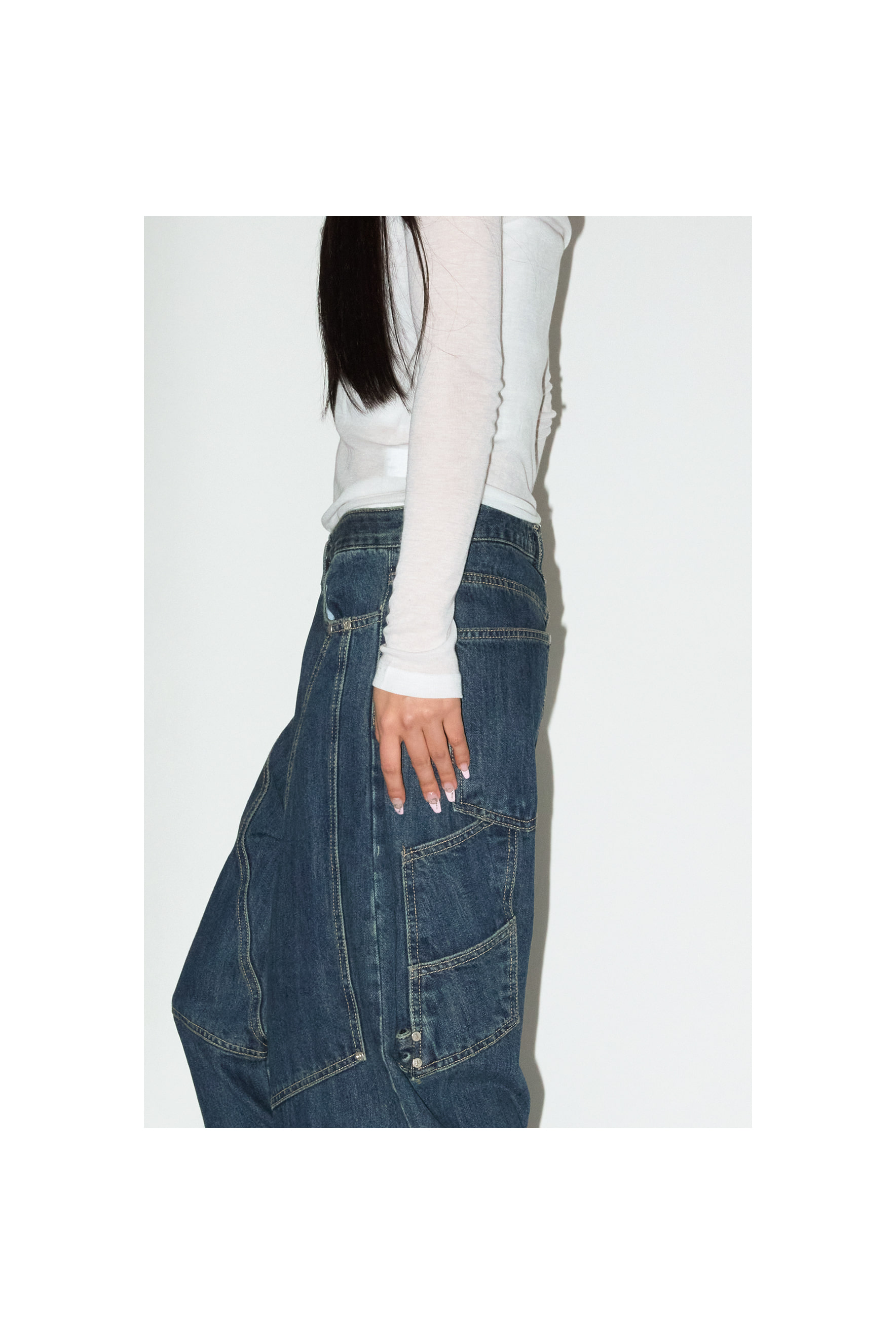 STUD CARPENTER MEGA DENIM