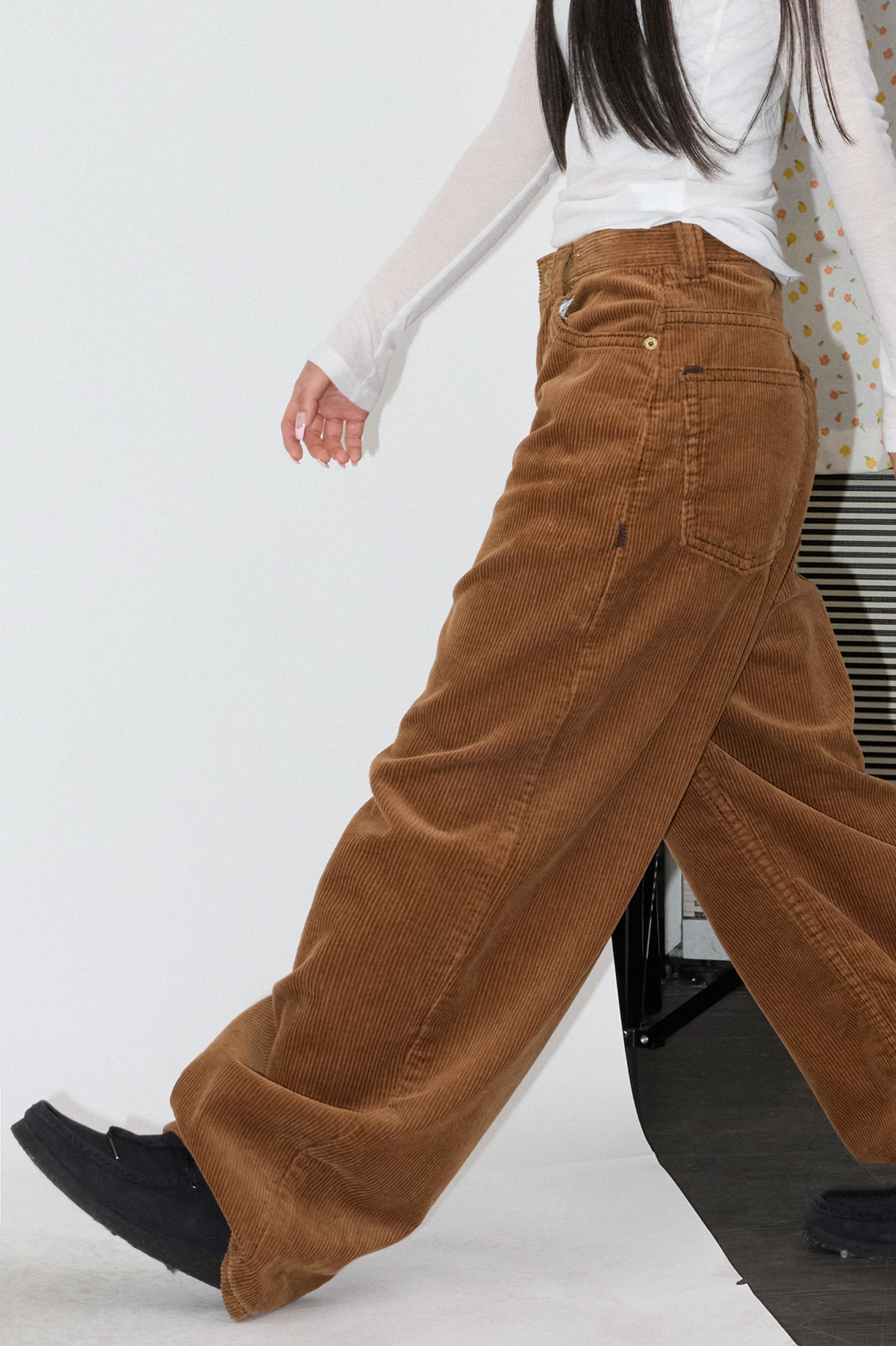 BOLD STITCH CORDUROY PANTS