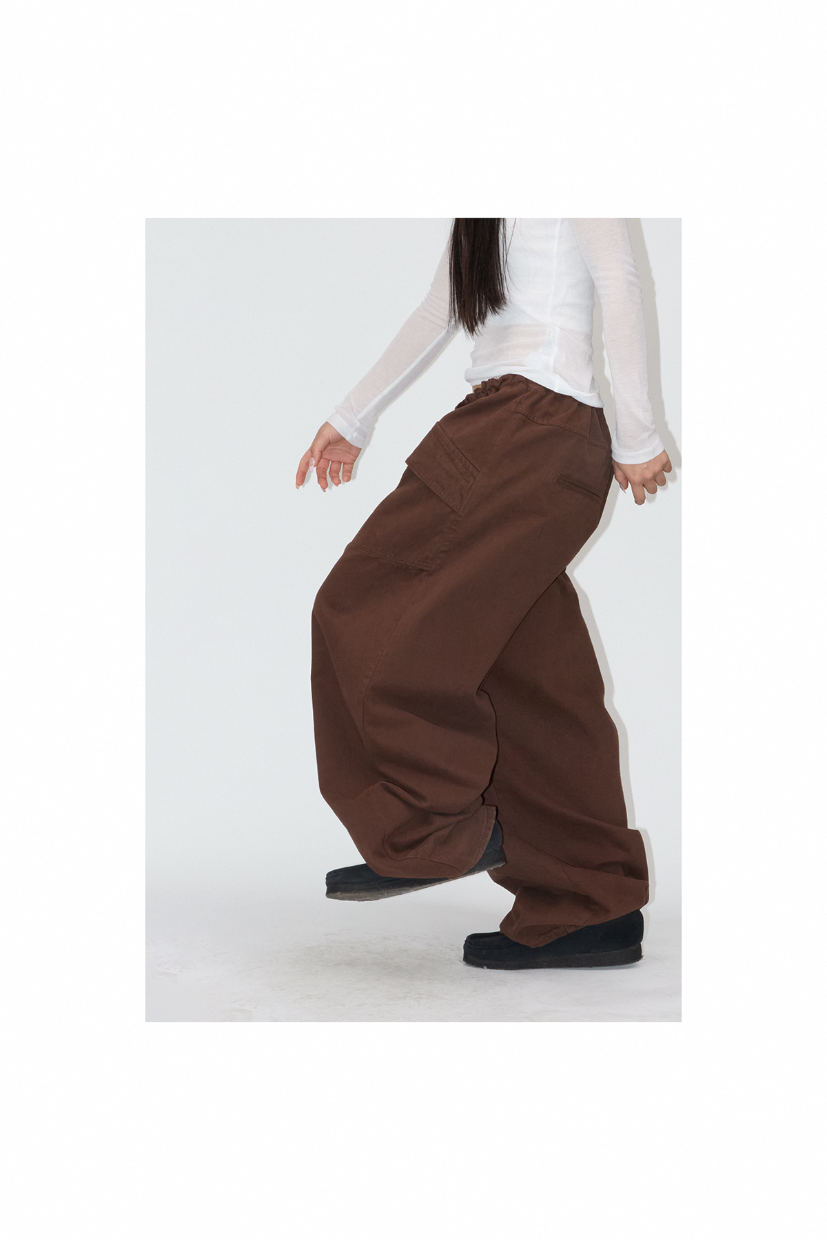 FLAP BIG POCKET BANDING PANTS