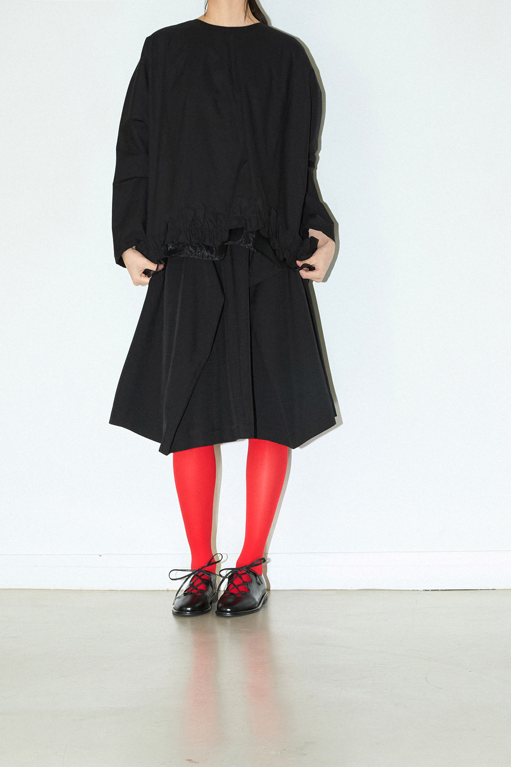 FOLD BUTTON SKIRT