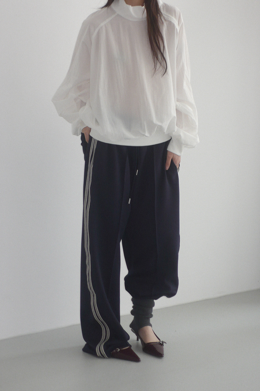 (기모)TRACK LINE PANTS