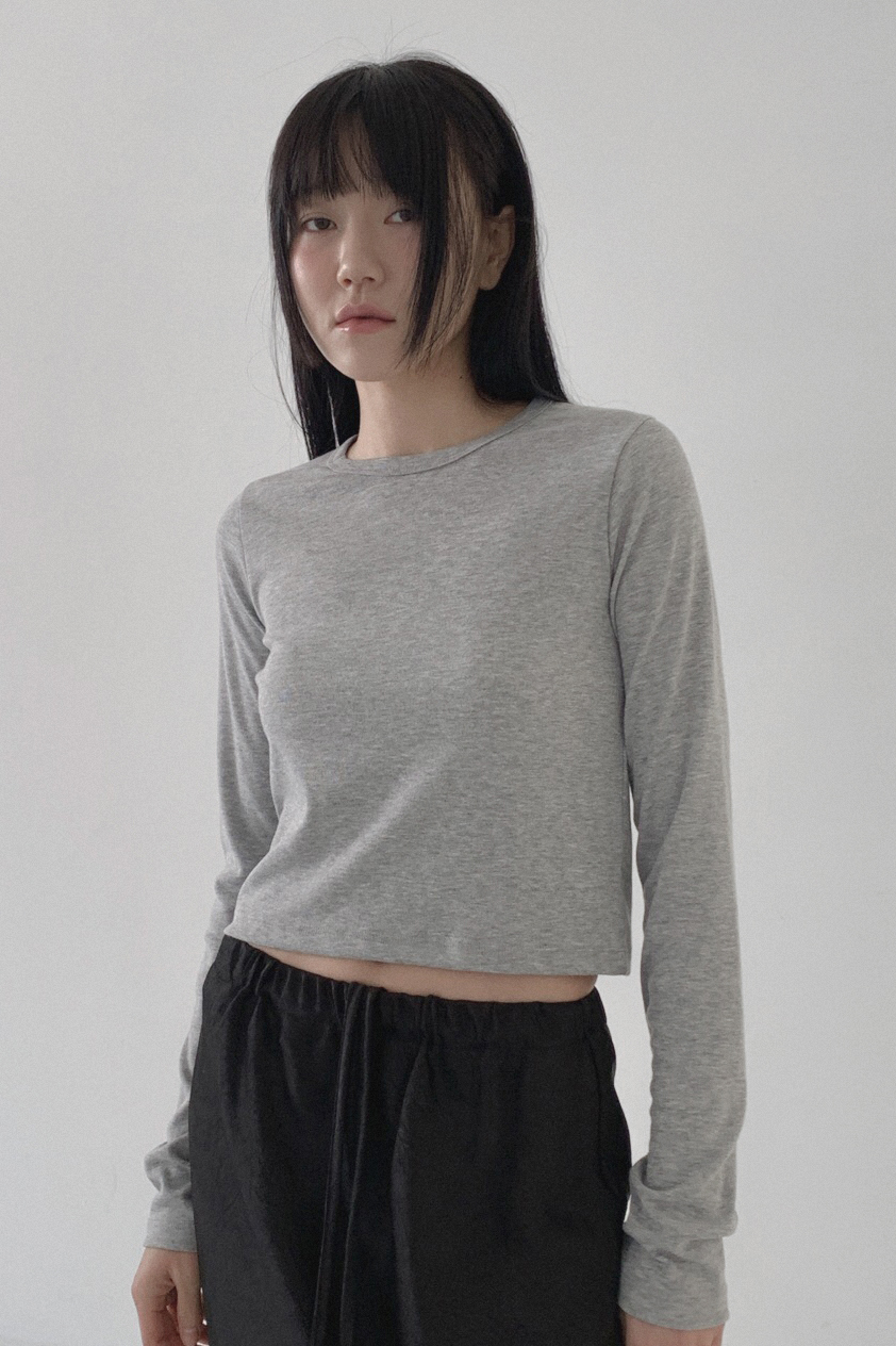 CROP LONG SLEEVE TEE