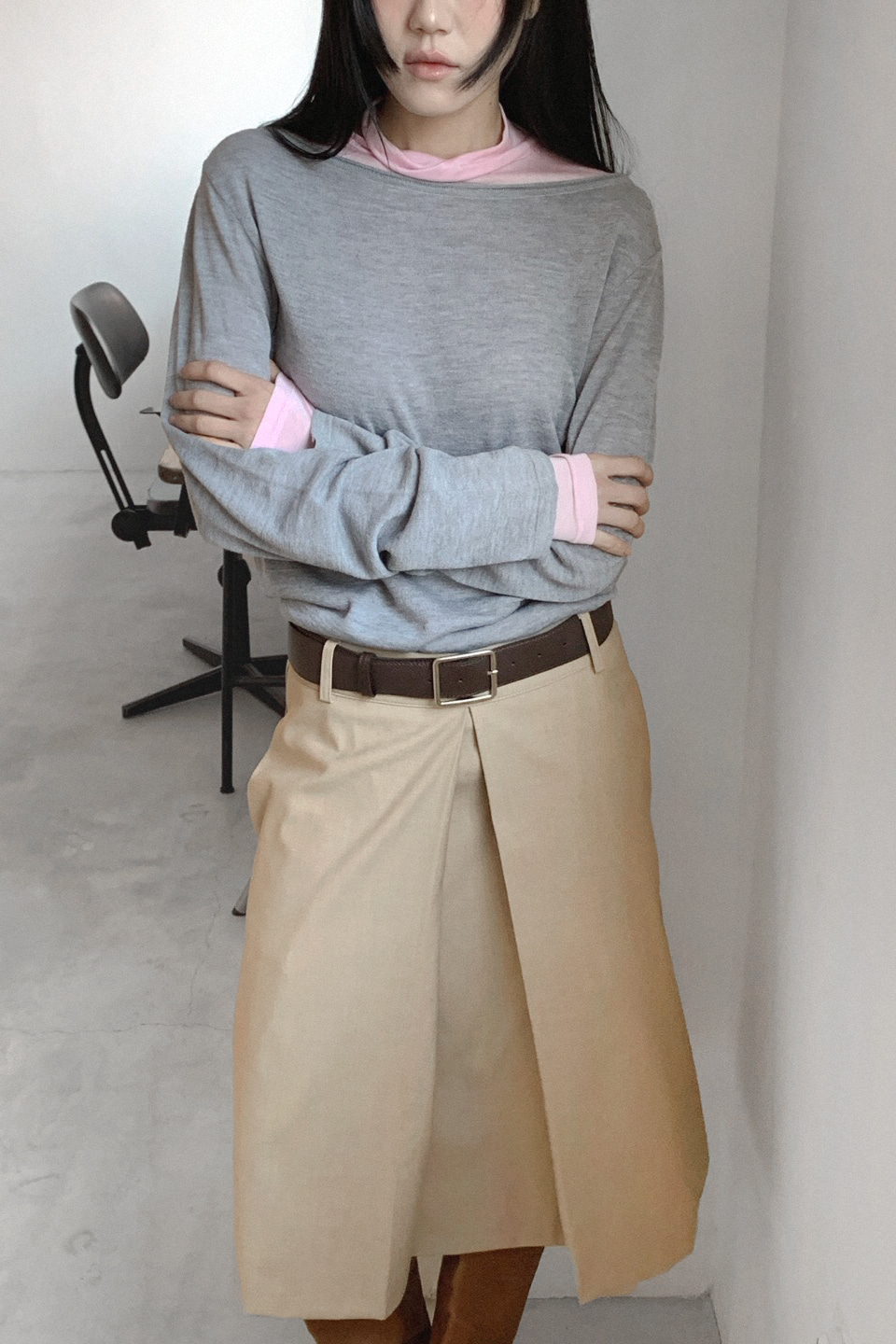 DERE WRINKLE SKIRT