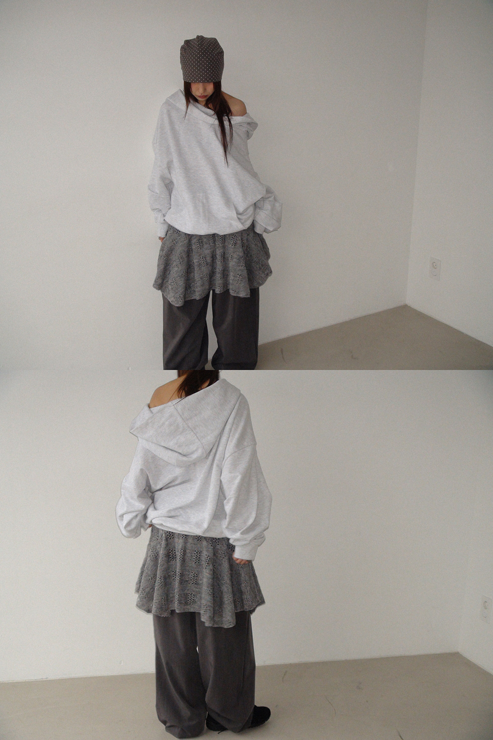 KNIT LAYER SKIRT
