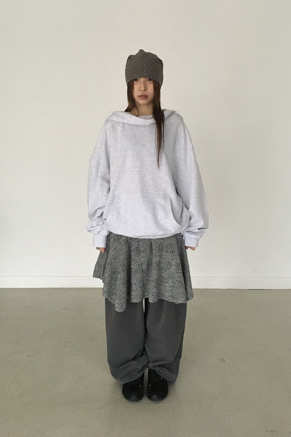 FOLD OFF-SHOULDER HOODIE