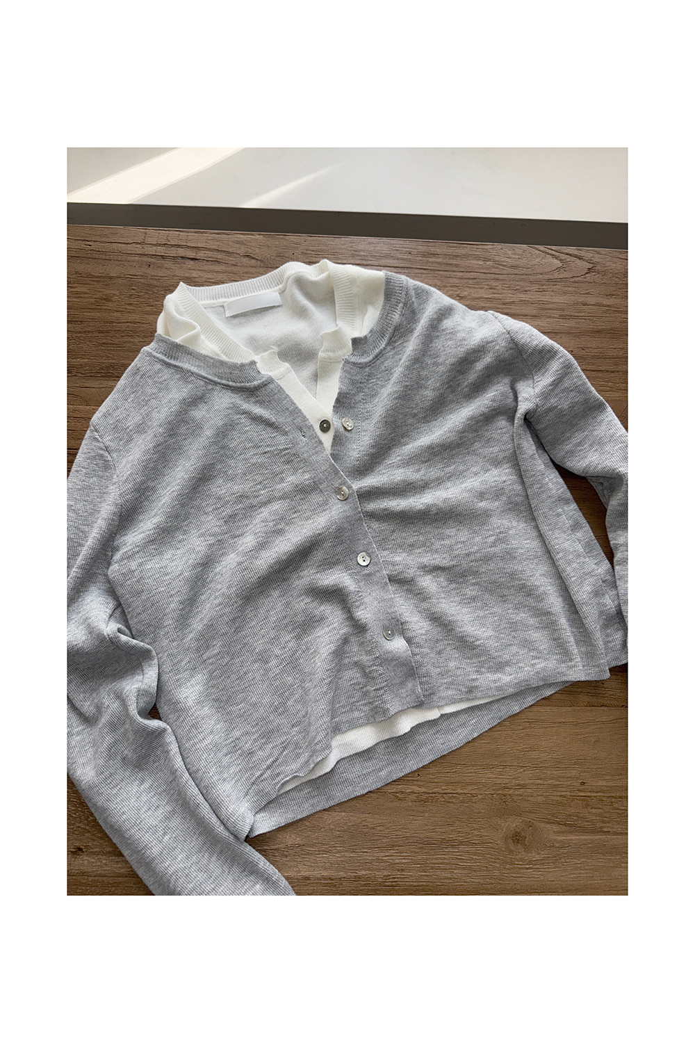 SOFT  LAYERED CARDIGAN